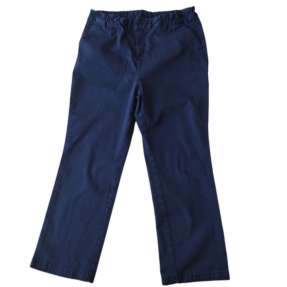 French Toast Pants 14 1/2 Plus Boys Navy School Adjustable Waist Relaxed Fit